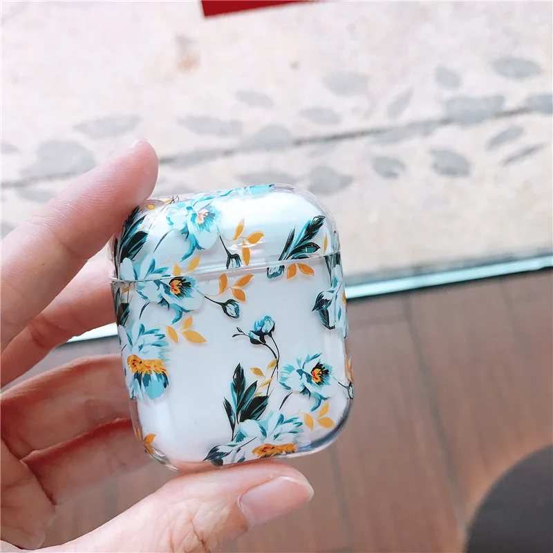 Feiseli винтажный прозрачный пластиковый чехол Airpods 1 2 защитный для наушников