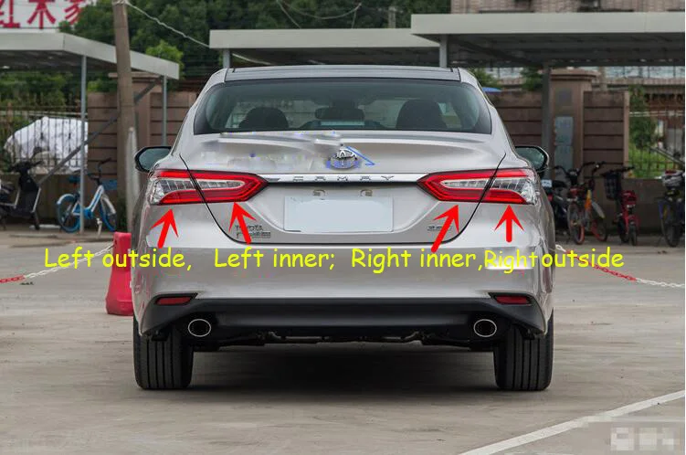 1 шт. заднего бампера лампы Хвост светильник для Camry хвост 2017 2018 2019 автомобильные