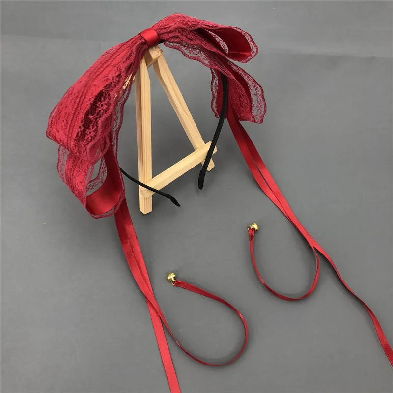 

Japanese Sweet Hairband Headdress Lolita Lace KC Headband Anime Cartoon Maid Headwear Cosplay Hair Accessories