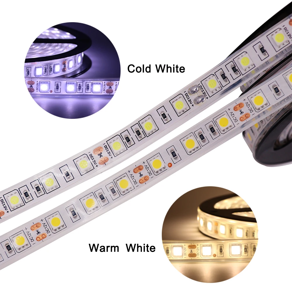 5050 RGB Светодиодная лента 60 Светодиодный s/m RGBW RGBWW RGB CCT белый теплый белый светодиодный свет водонепроницаемый 12 В светодиодный свет для дома