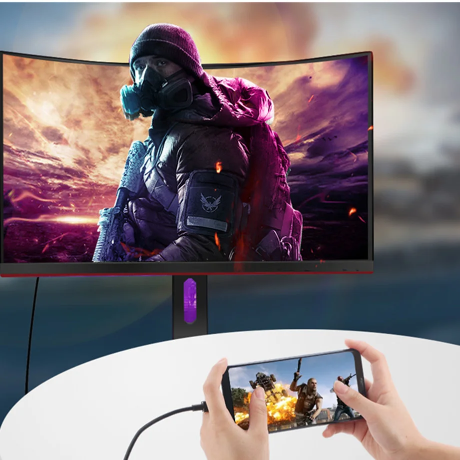Адаптер Grwibeou с USB C на HDMI 4K 30 Гц кабель типа для Huawei Mate P20 адаптер ProMacBook Samsung Galaxy S10 |