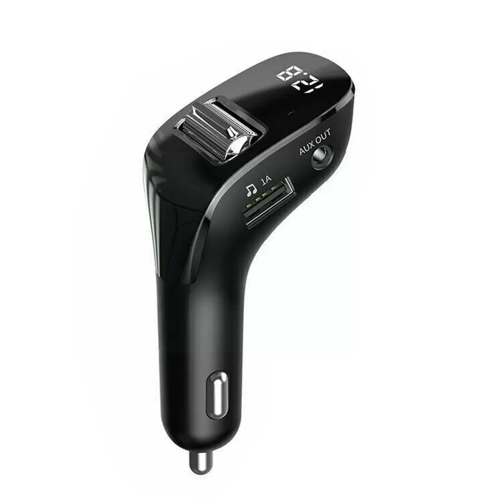 

Car FM Transmitter Bluetooth 5.0 AUX Handsfree Wireless MP3 USB Car FM Dual Radio Charger Auto Modulator Player Car Kit M4A1