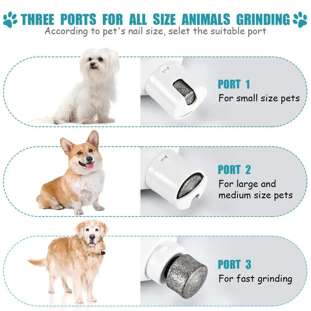 Птица ногтя дробилка электрическая Кошка Собака ногтей Уход за лошадьми файл