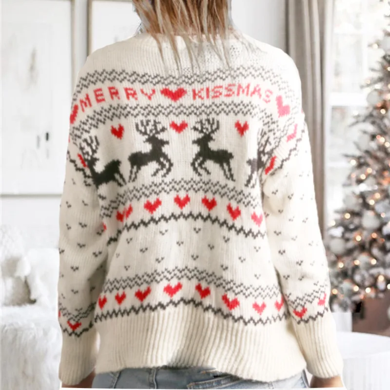 

Knitted Ugly Sweater Women's Autumn/winter 2020 Tops Pattern Plaid Casual Style Regular Spandex Material Loose Fashion All-match