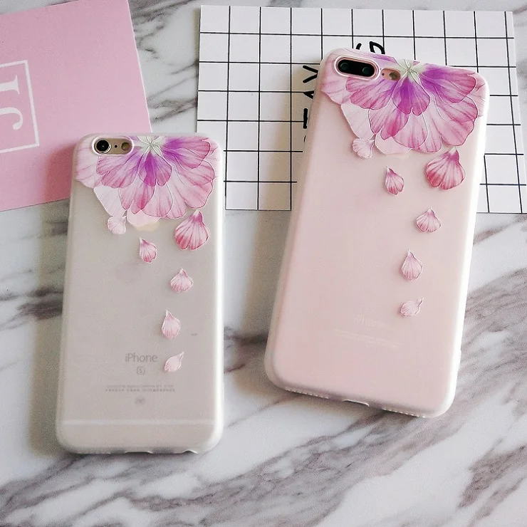 Чехол для iphone 6 6s 7 8 6 s plus, винтажный милый чехол с красными цветами для iphone XR X XS MAX 11 Pro Max 5 5S se, 3d чехол для девочек - Цвет: 02