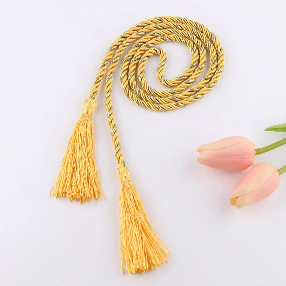 One Pair 135 Cm Curtain Tie Backs Tassel Rope Living Room Bedroom Decoration Cortinas Con Flecos Atados | Дом и сад