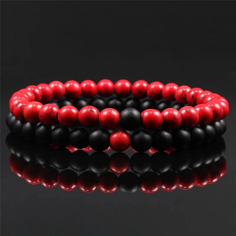 Горячая Распродажа 2 шт./компл. Парные браслеты из бисера тигровый глаз черные