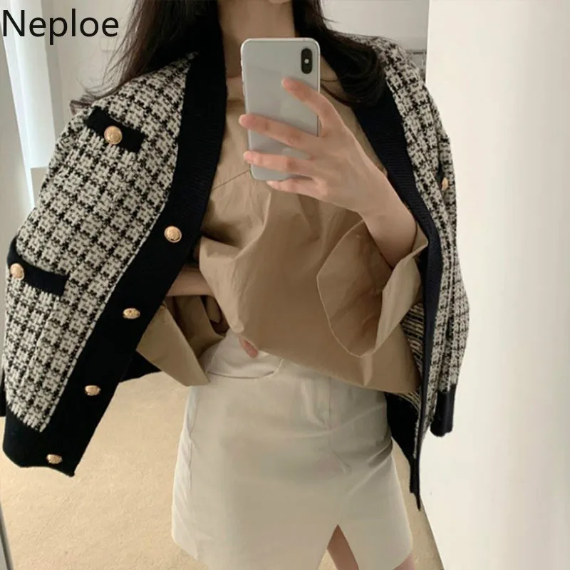 Neploe/осень-зима, модный вязаный кардиган, длинный рукав, свободный толстый свитер, пальто, Pull Femme Sueter Mujer Invierno 54761