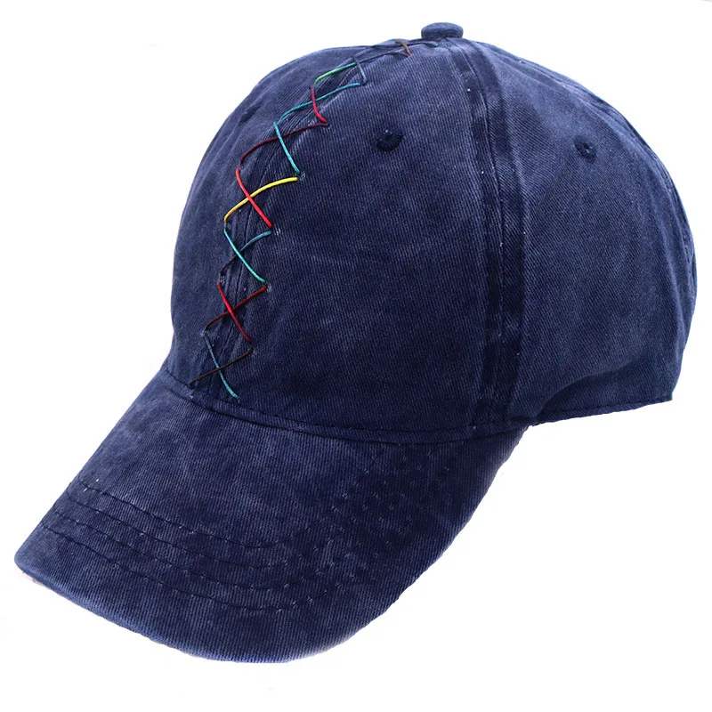Women Multi-color Ribbon baseball cap Soft Denim Color Snapback Caps and Hats 2020 New Summer Adjustable Caps For Ladies Girls