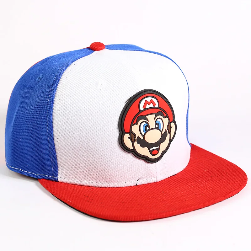 Супер Марио Bros cap s мультфильм хлопок Повседневная Фирменная Кепка с плоским козырьком шляпа для мужчин женщин бейсбольная бейсболка с колпаком шапки