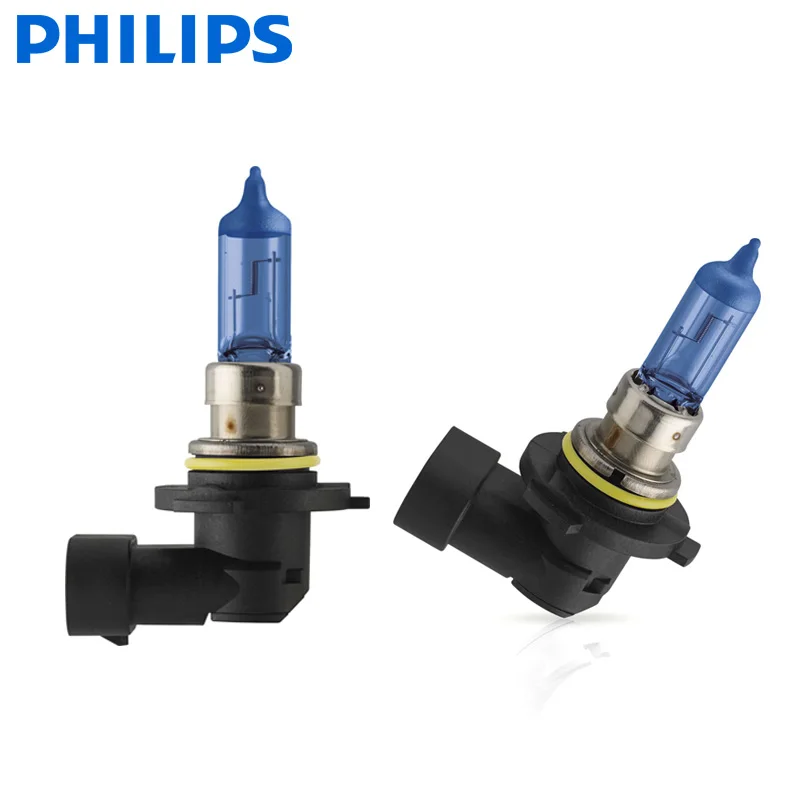2 шт. автомобильные галогенные лампы Philips HB4 9006 12 В 55 Вт P22d Diamond Vision 5000K|Лампы для