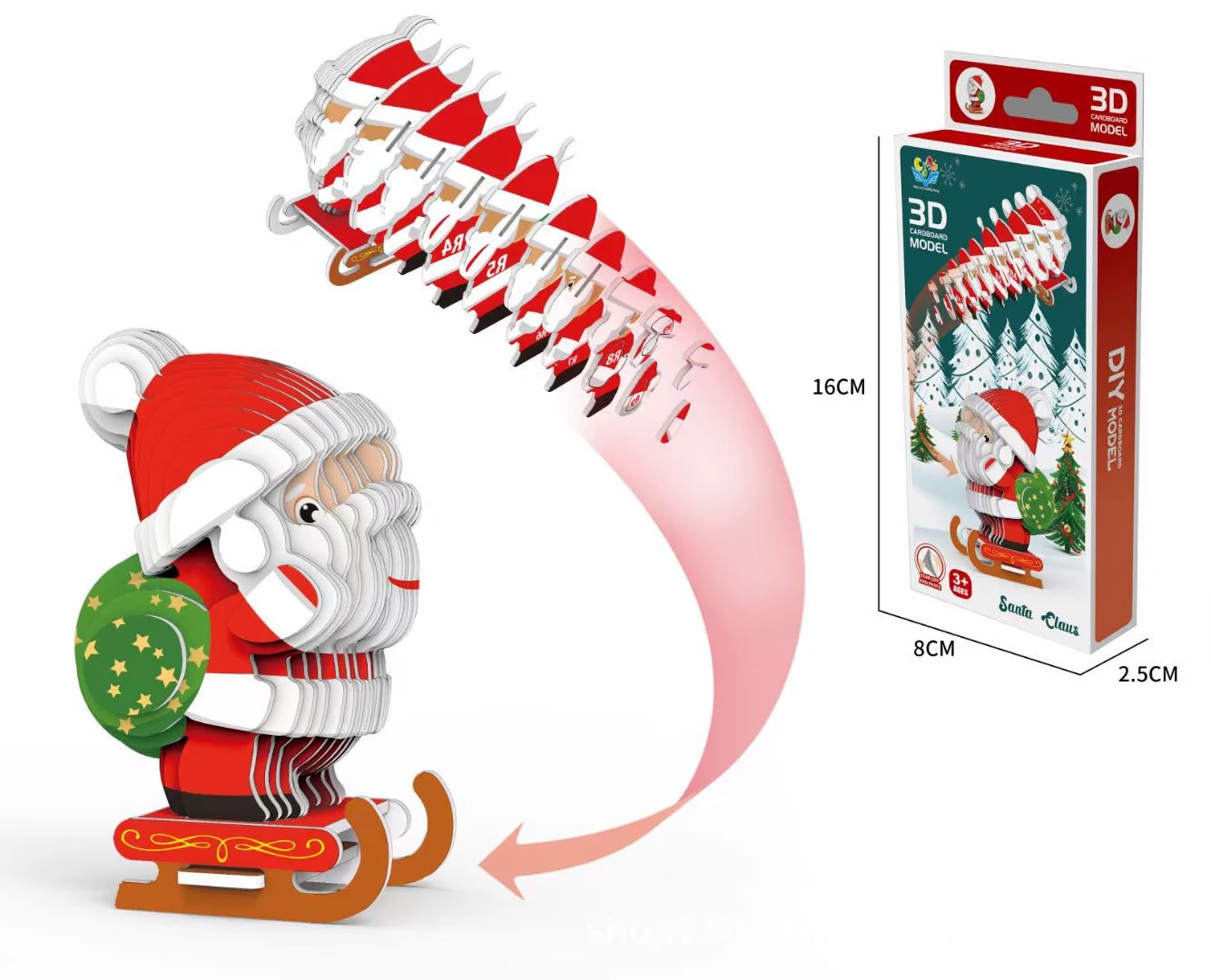 Детский обучающий бумажный 3D пазл игрушки детская сцена головоломки динозавр