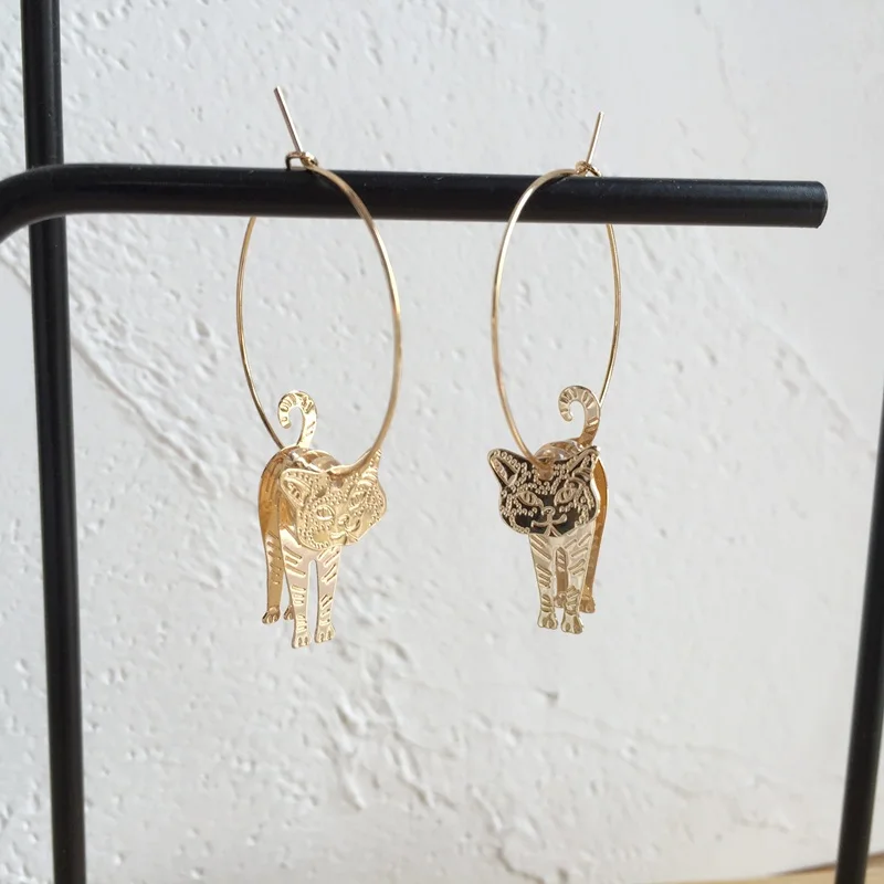 Женские серьги-капельки с вырезами необычные вечерние модные корейские японские