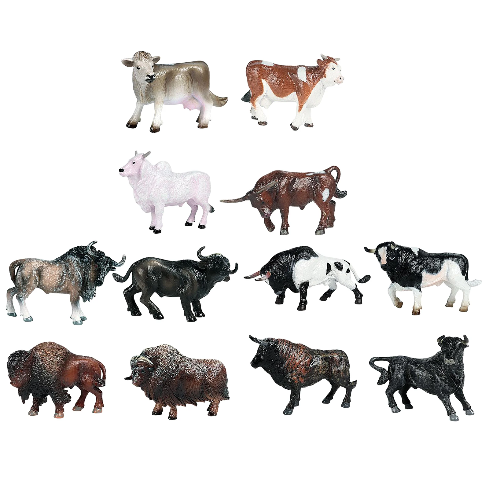 

4x Cattle Figurine Kids Educational Toys Science Educational Prop Kid Gift