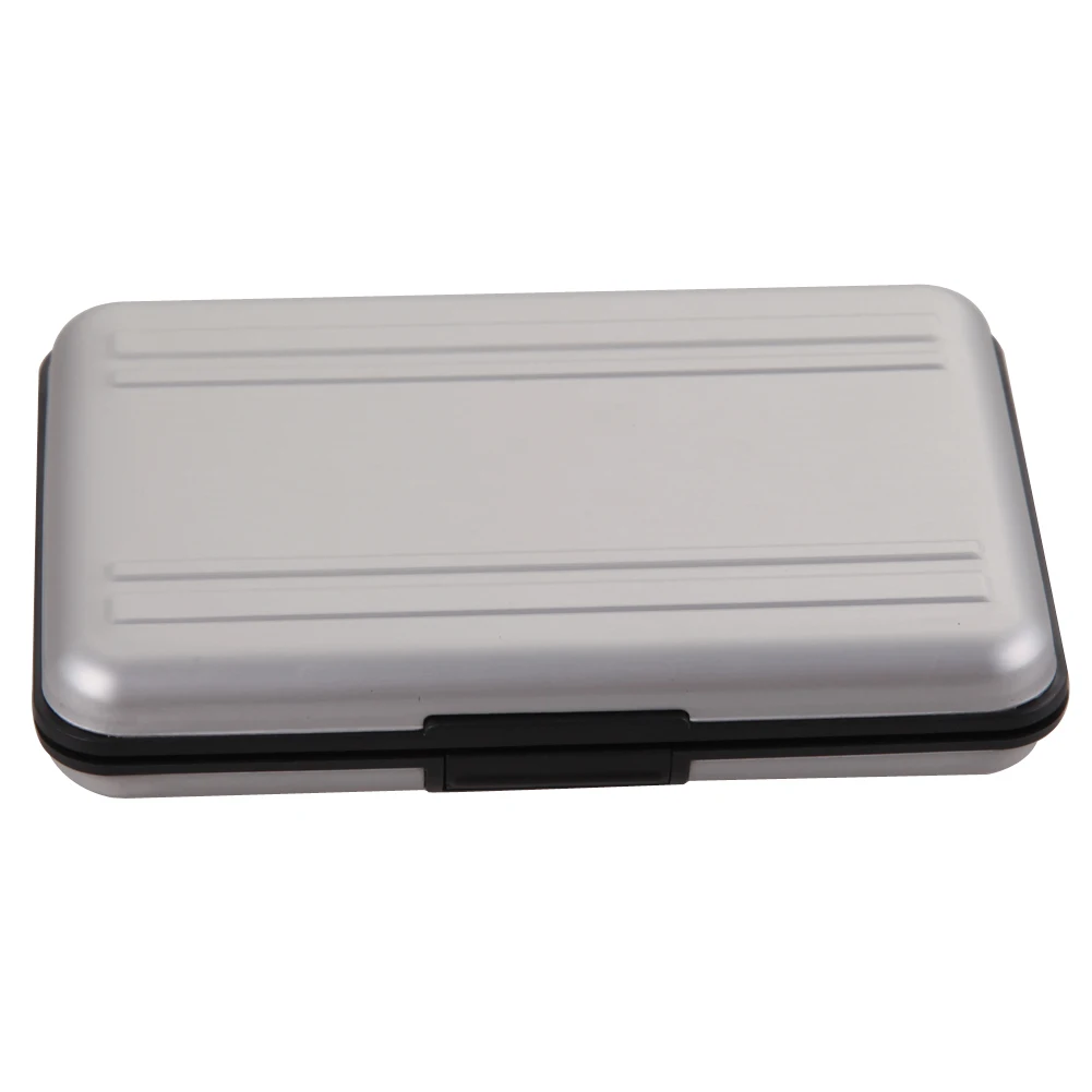 Портативная Серебряная пластиковая карта памяти чехол 16 слотов (8 + 8) для Micro SD/ SDHC/