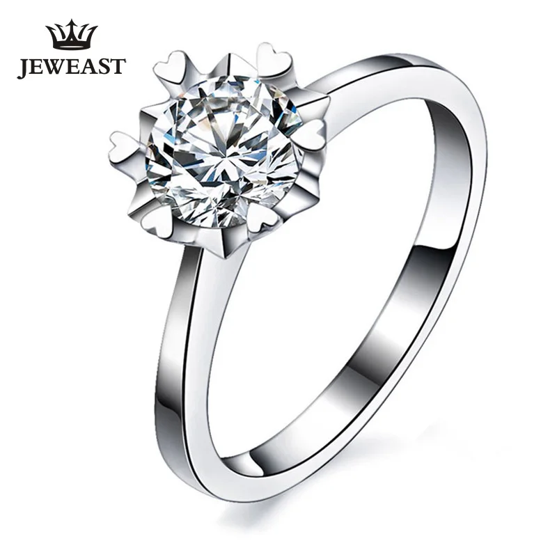 Кольцо из 18-каратного золота с натуральными бриллиантами XZ бриллианты реальное