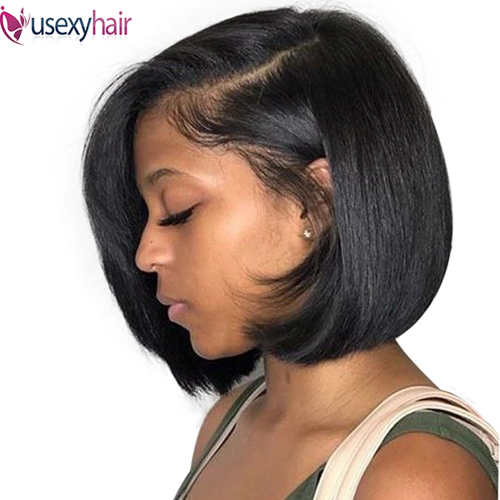 Парики из натуральных волос на фронте Боб 13X4 с предварительно выщипывающимися 613