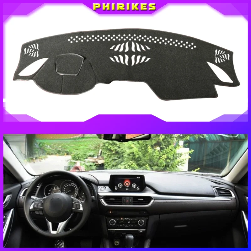 

Anti-UV Dashboard Cover Mat Pad DashMat Dash Sun Shade Instrument Protect Carpet Car Accessories For Mazda Atenza 2017 2018 2019