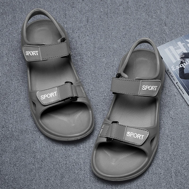 Лидер продаж Летние повседневные сандалии пляжные дышащие мужские шлепанцы