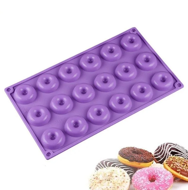 Новинка 18 полости Мини пончики круглой формы силиконовая форма для десертов