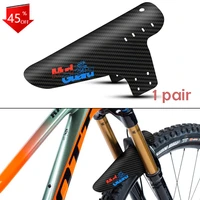 2pcs mountain bike accessories mudguard 3d carbon fiber twill cycling mtb fenders rear mud guard wings for road bicycle goods