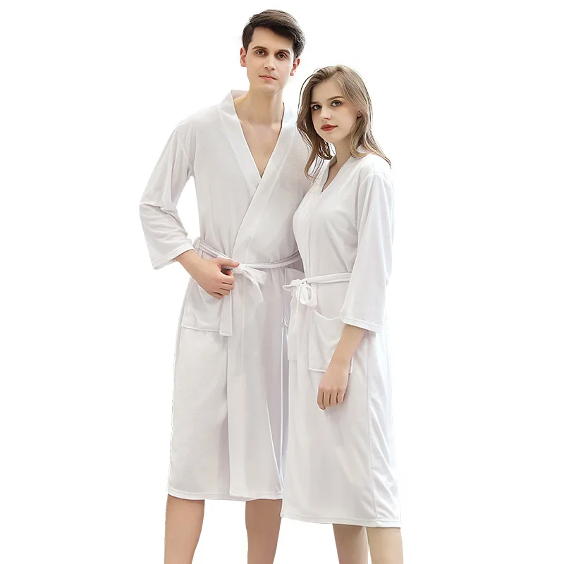 

Chun xia, thin hotel bathrobe customizable toweling couples robe bibulous hotel bathrobe leisurewear night gown