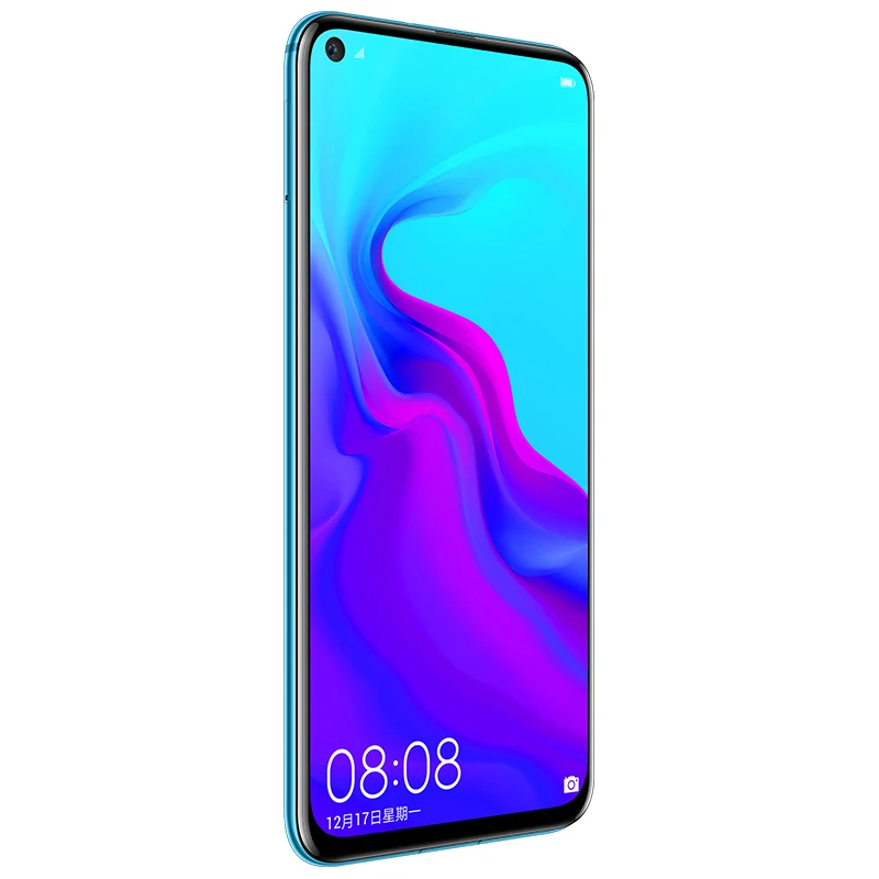 DHL Быстрая HuaWei Nova 4 4G LTE мобильный телефон Kirin 970 Android 9,0 6," ips 2310X1080 8 Гб ram 128 ГБ rom МП отпечаток пальца