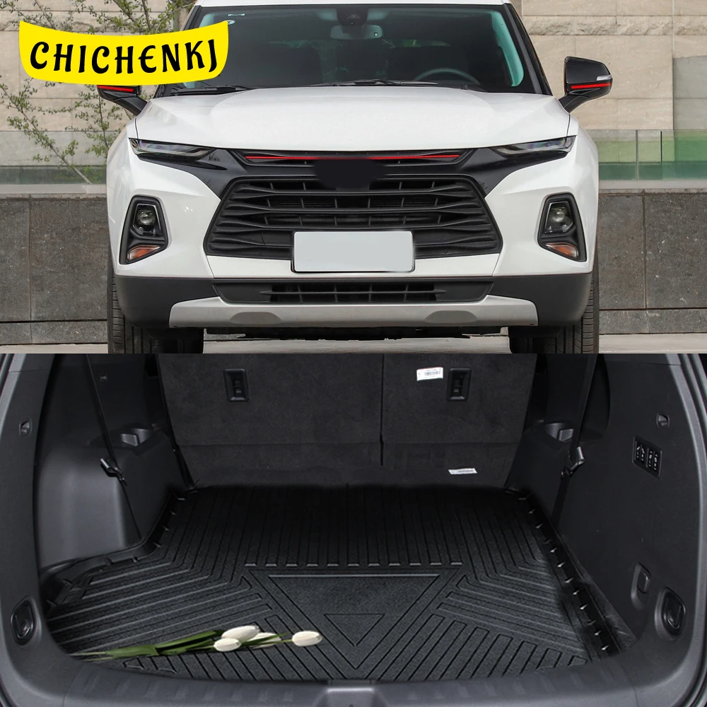 

For Chevrolet Blazer 2019-2021 7-seats Auto Car Cargo Liner All-Weather TPE Trunk Mats Waterproof Boot Tray Carpet Accessories