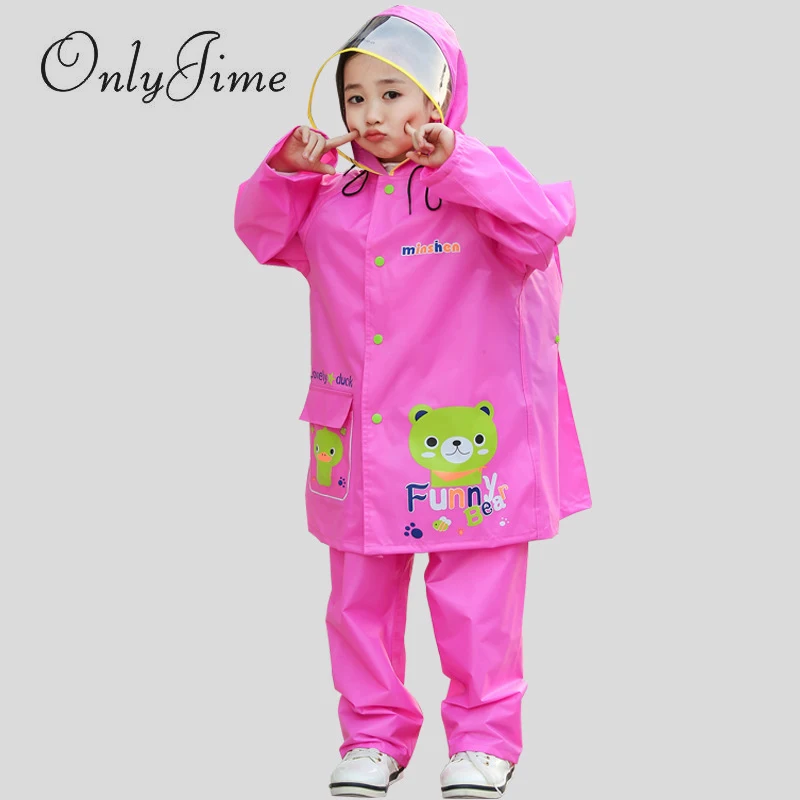 Только Jime/детский плащ дождевик с рисунком медведя из мультфильма для детей