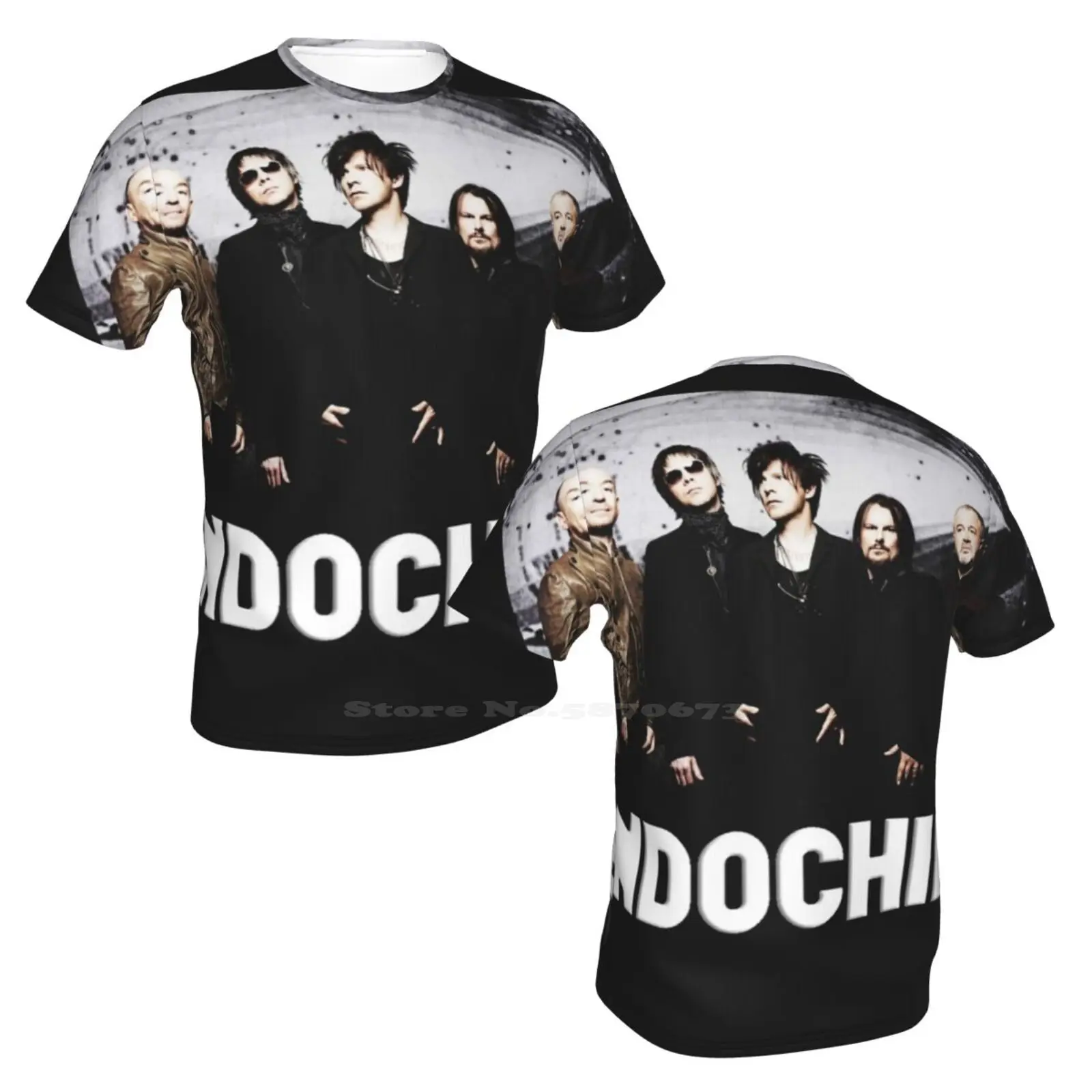 Повседневная мужская футболка в стиле Индокитайский 3D оверсайз с французским