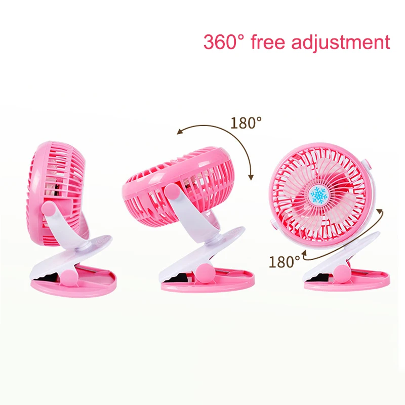 Портативный охлаждающий мини вентилятор Go с USB вращающийся на 360 градусов