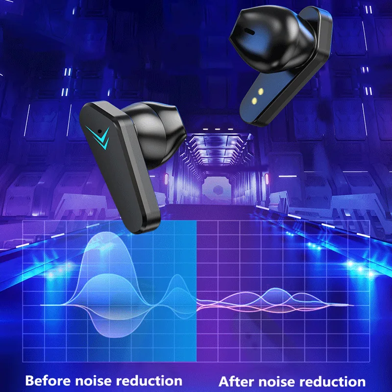 New X15 wireless bluetooth headset gaming game no delay digital display tws5.0 stereo HIFI call | Электроника