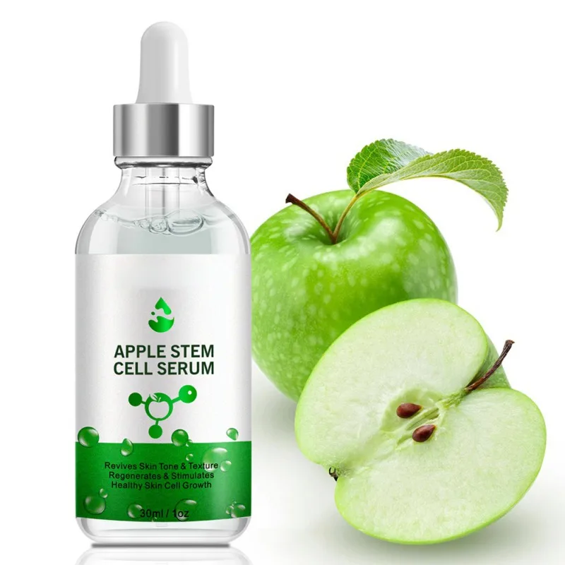 

30ml Apple Stem Cell Face Serum Hydrating Active Collagen Aloe Vera AHA & BHA Oil-Control Fruit Acid Skin Care