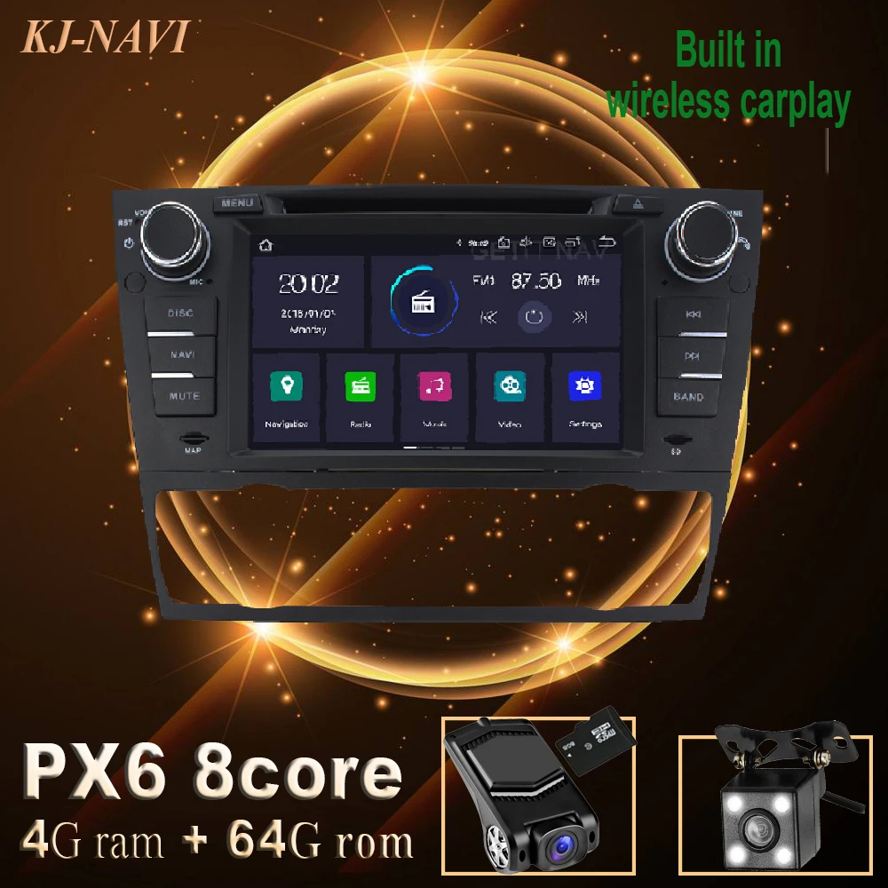 Автомобильные аксессуары DSP IPS экран Android 10 Автомобильный мультимедийный dvd плеер