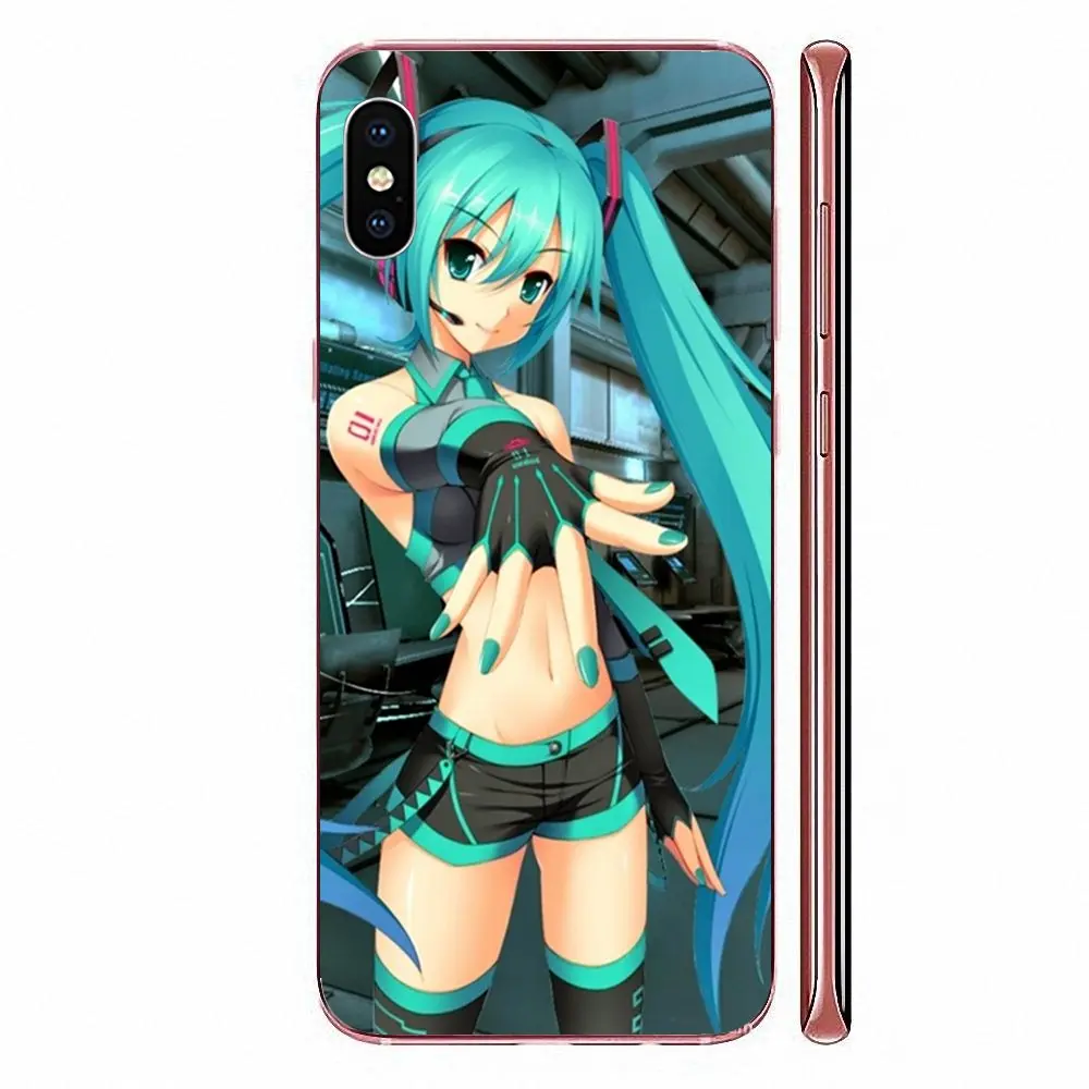 Аниме Hatsune Miku Beauty Girl TPU Capa для Sony Xperia Z Z1 Z2 Z3 Z4 Z5 compact Mini M2 M4 M5 T3 E3 E5 XA XA1 XZ Premium |
