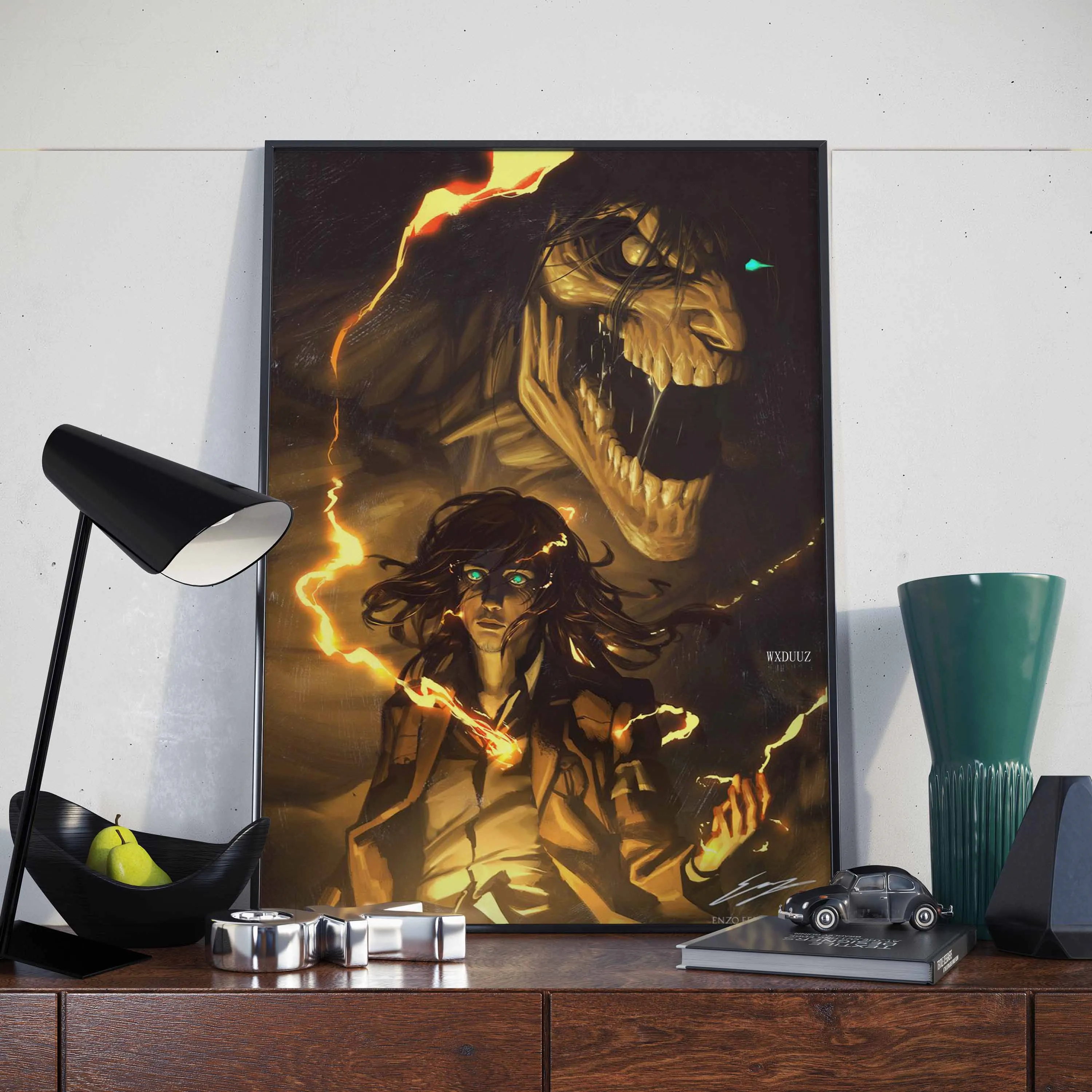 Постер аниме атака на Титанов в японском стиле | Дом и сад