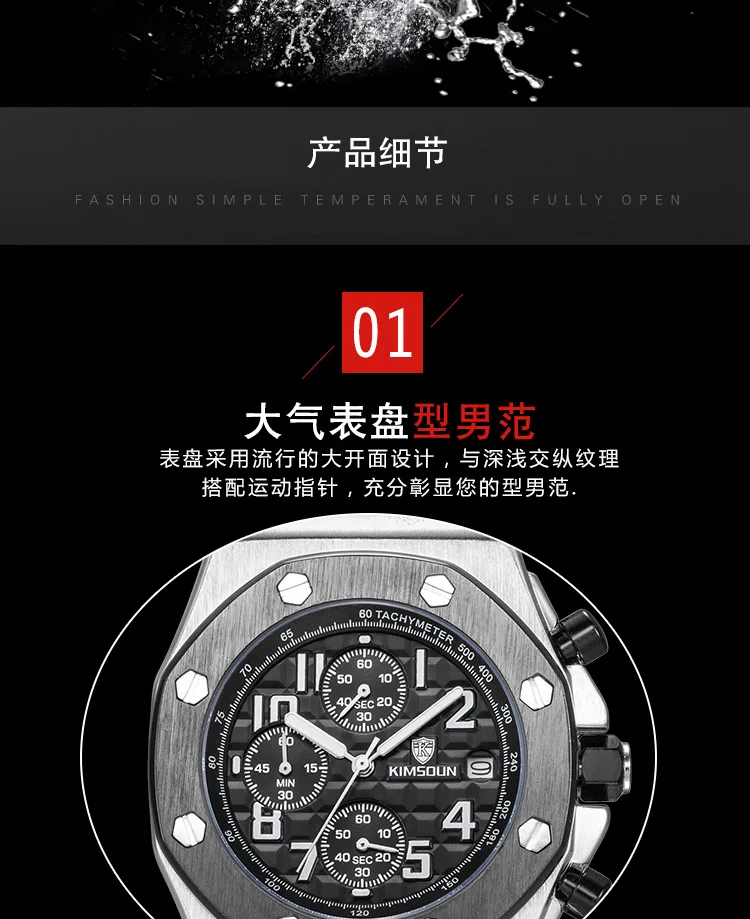 Switzerland Royal Rolexable Japan Miyota кварц модные часы мужские силиконовые три глаза многофункциональные водонепроницаемые reloj mujer