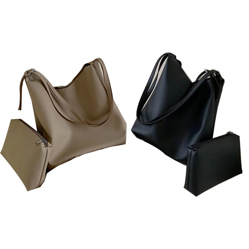 

Мягкие искусственные сумки через плечо для женщин, сумка-тоут, Набор сумок и кошельков G5AE