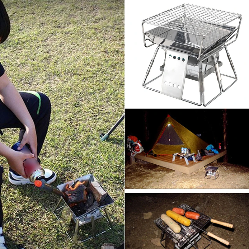 Складной гриль для барбекю складной инструмент пикника|Уличные плиты| |