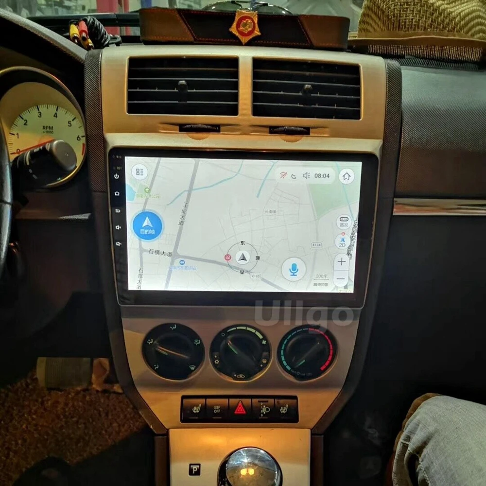 Восьмиядерный автомобильный радиоприемник 10 1 дюйма Android GPS для Dodge Caliber 2007 2010