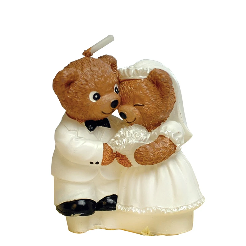 Свадебные декоративные свечи призы романтические Новорожденные большой медведь