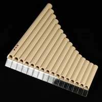 16 tube eco friendly resin c tone pan flute easy learning for woodwind musical instruments lovers beginner ivory yellow