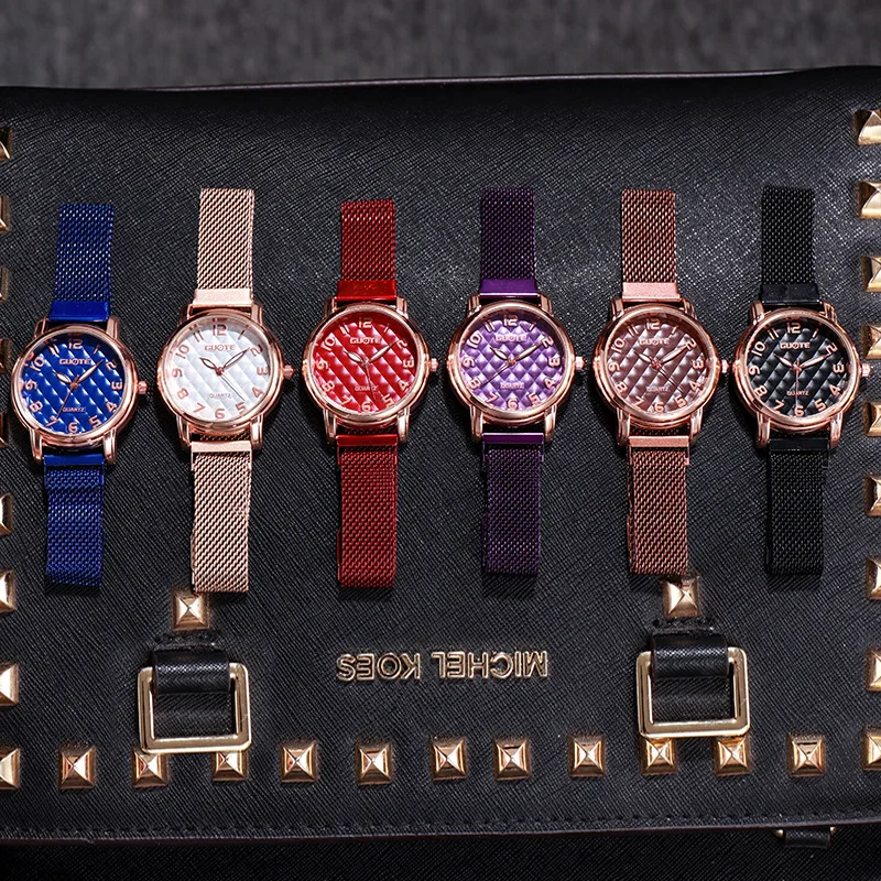 

Watches Women Fashion Luxury Quartz Wristwatches For Ladies Magnetic Mesh Female Clock Simple Wrist Watch Woman Relogio Feminino