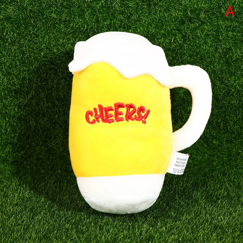Новые плюшевые игрушки для собак устойчивые к укусам мягкая бутылка пива