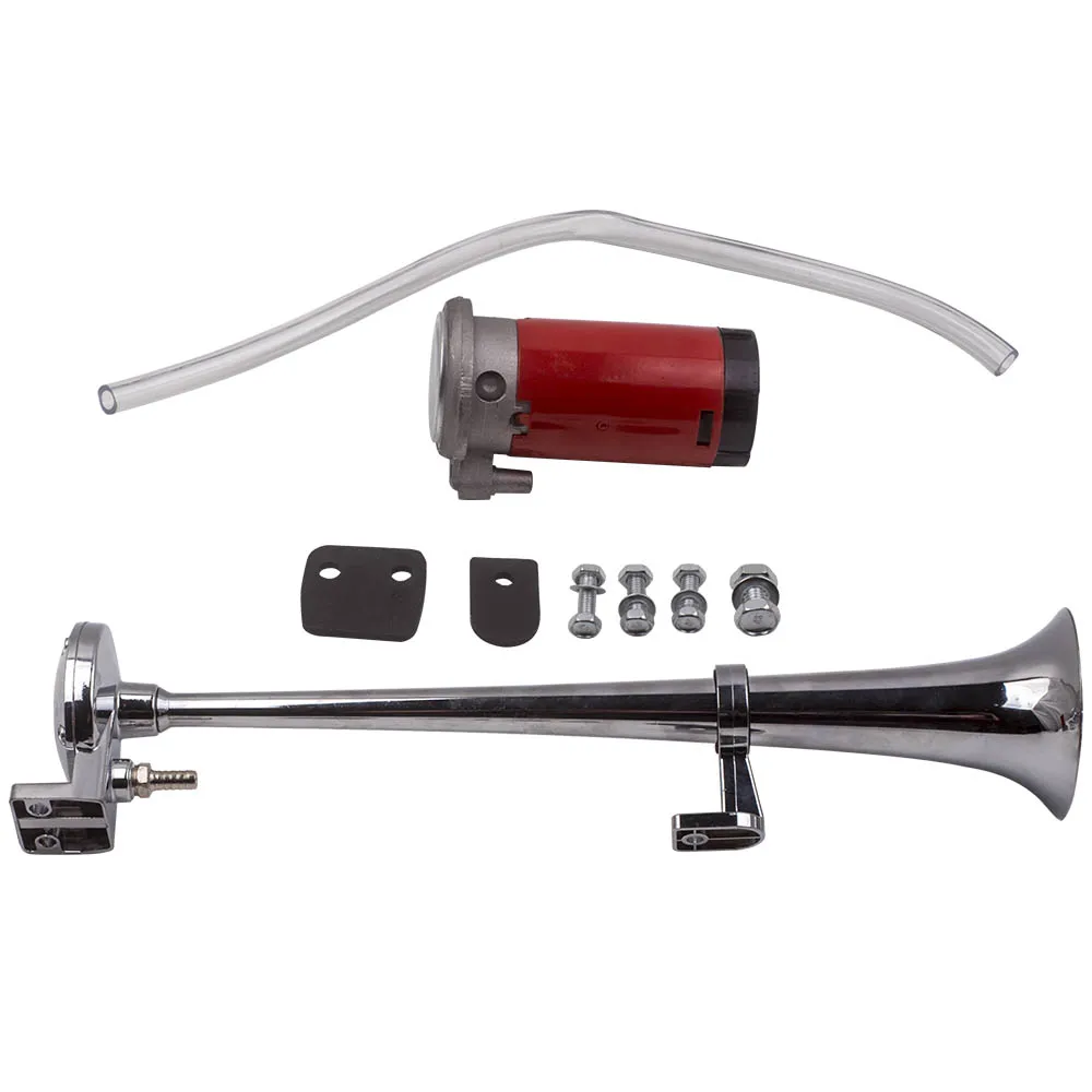 

Громкий 150 дБ грузовик Мега поезд фургоны Одиночная Труба воздушный гудок комплект w DC 12V компрессор