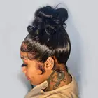 Luvin 360 кружевных фронтальных париков предварительно выщипанные Детские Волосы бразильские 30 40 дюймов прямые HD передние человеческие волосы парик для женщин