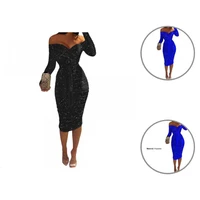 chic bodycon dress ruched comfortable off shoulder skinny party dress party dress midi dress