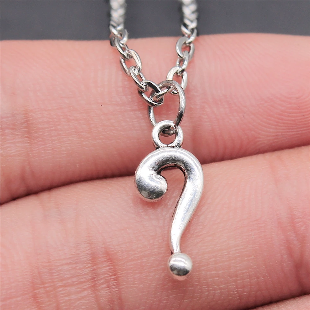 Ожерелье с подвеской в ​​виде вопросительного знака женское модное ожерелье