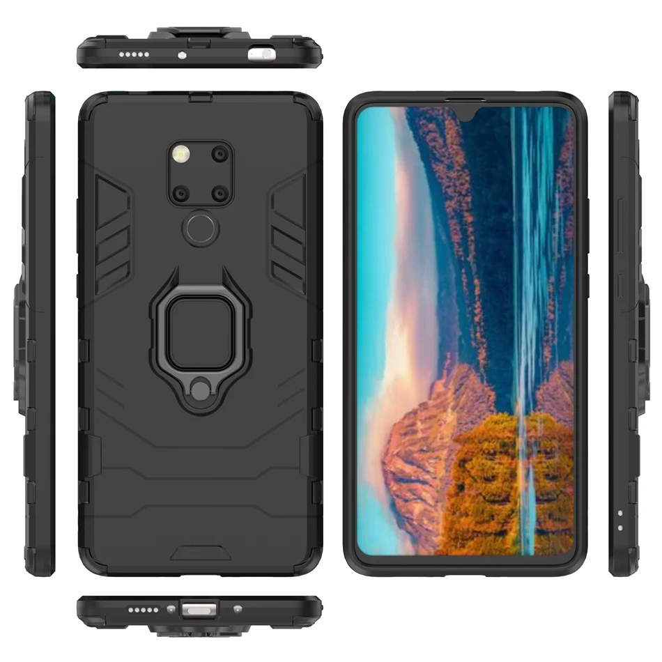 Противоударный чехол с магнитным кольцом для huawei mate 30 Pro 20X 10 гибридный подставкой