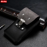 2019 universal phone pouch for iphone x 10 8 7 6 6s plus xr xs max bag belt clip holster leather case with card cell phone purse